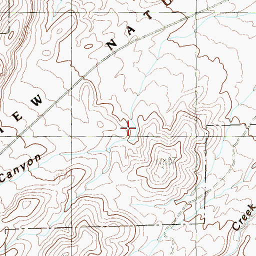 Topographic Map of Lee Canyon, NV