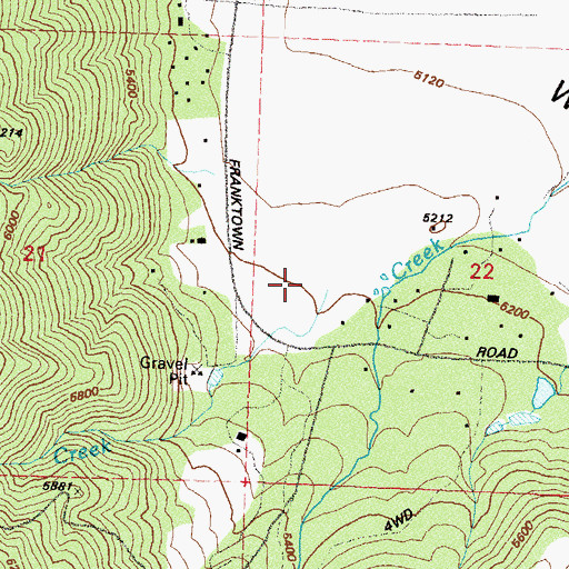 Topographic Map of Lewers Creek, NV