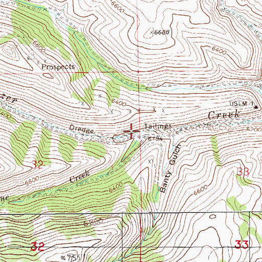 Topographic Map of Lime Creek, NV
