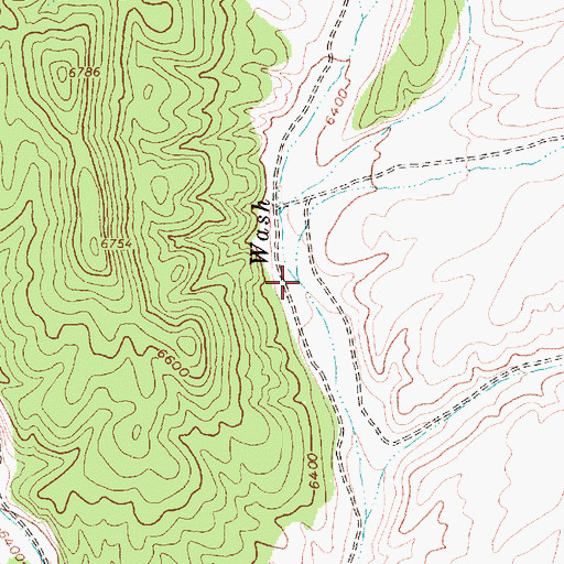 Topographic Map of Lion Spring Wash, NV