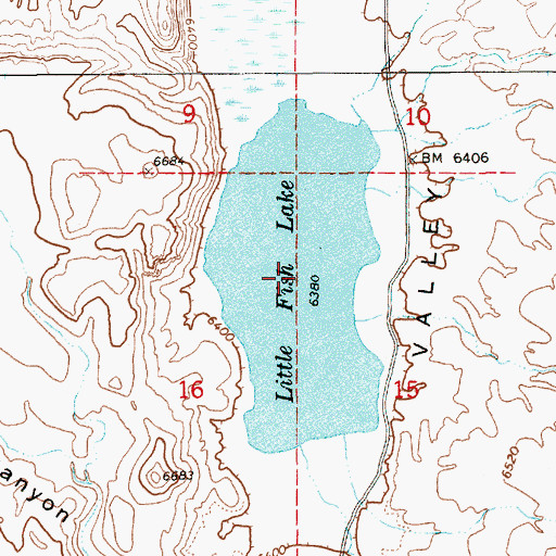 Topographic Map of Little Fish Lake, NV