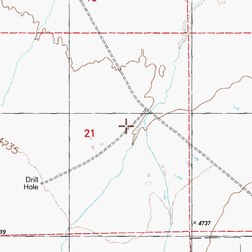 Topographic Map of Little Meadows Creek, NV