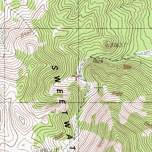 Topographic Map of Little Smith Valley, NV
