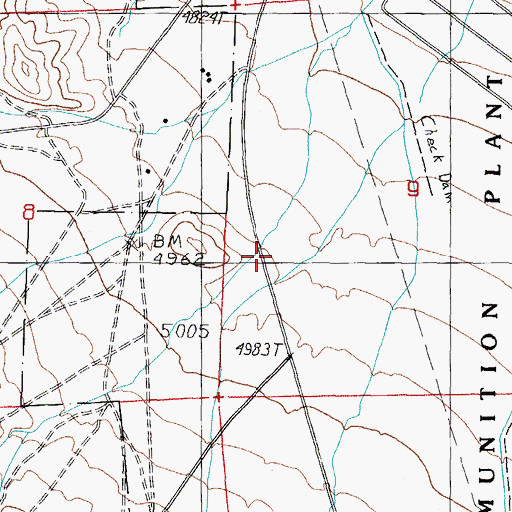 Topographic Map of Little Squaw Creek, NV