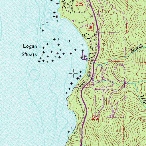 Topographic Map of Logan House Creek, NV