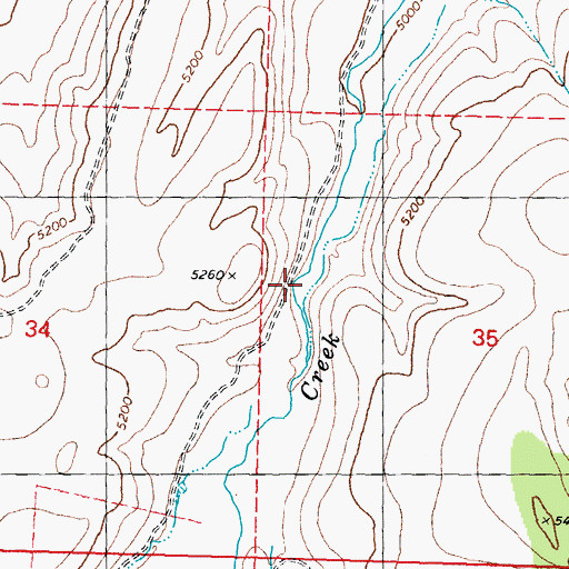 Topographic Map of Long Valley, NV