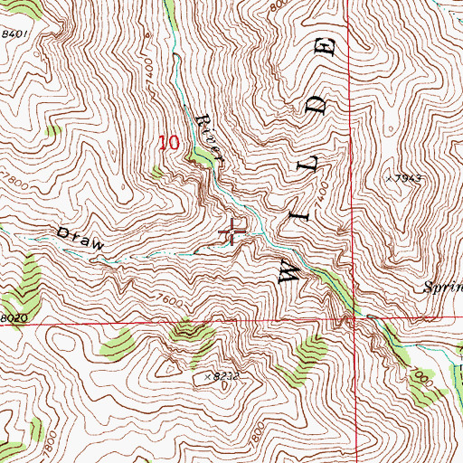 Topographic Map of Lost Draw, NV