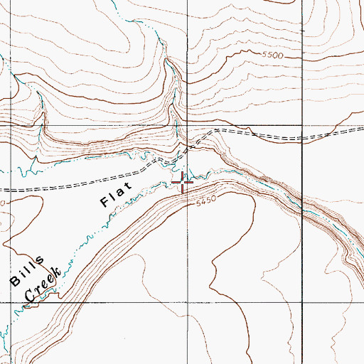 Topographic Map of Mahogany Creek, NV