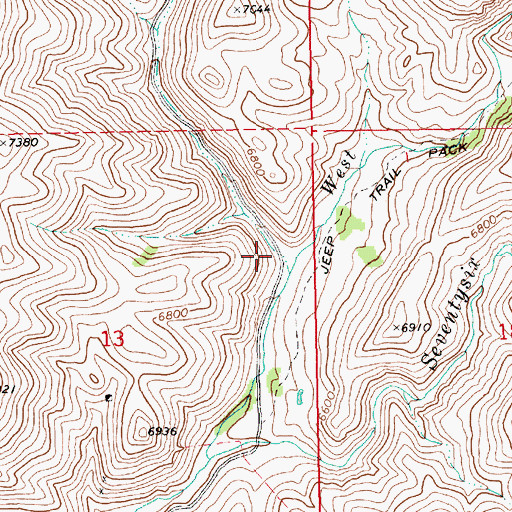 Topographic Map of Major Gulch, NV