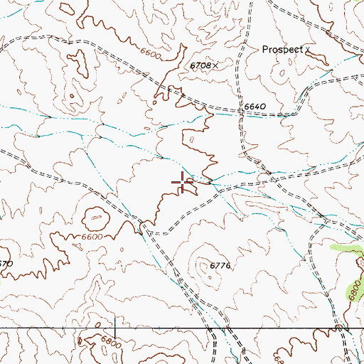 Topographic Map of Mariposa Canyon, NV