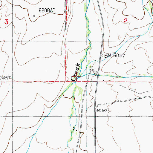 Topographic Map of Marsh Creek, NV