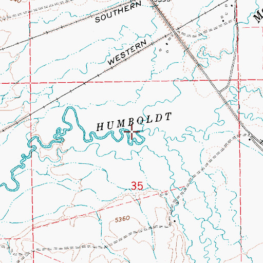 Topographic Map of Marys River, NV
