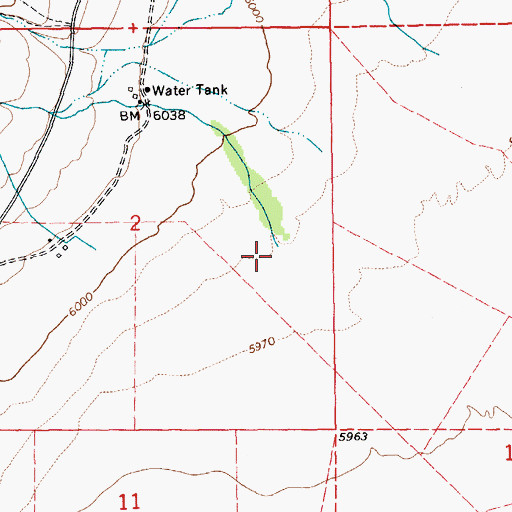 Topographic Map of Mayhew Creek, NV