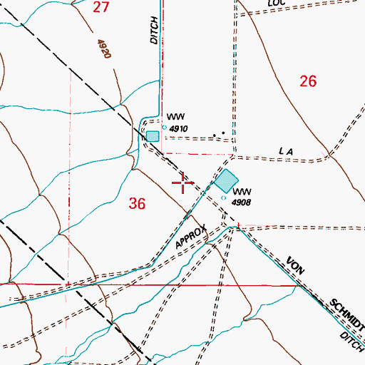 Topographic Map of McAfee Creek, NV