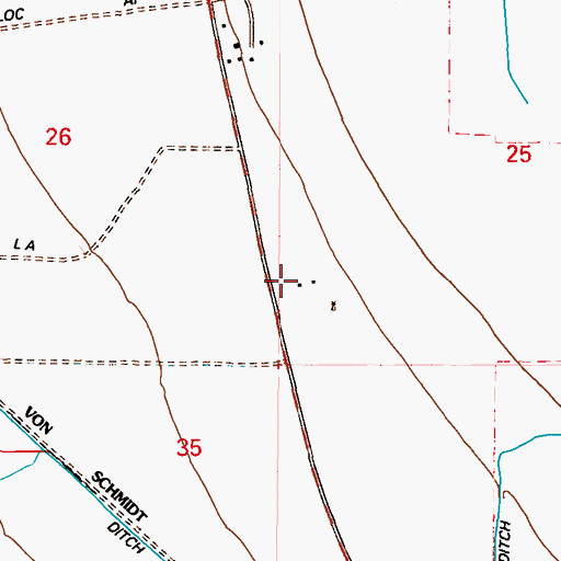 Topographic Map of McAfee Ranch, NV