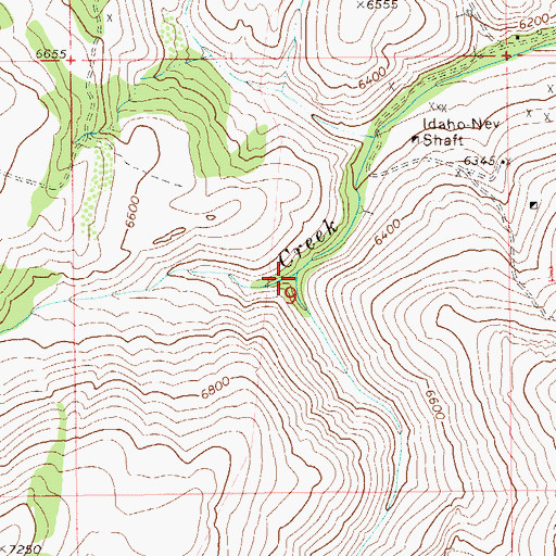 Topographic Map of McCall Creek, NV