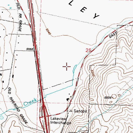 Topographic Map of McEwen Creek, NV