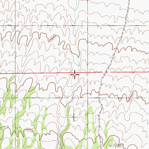 Topographic Map of McFarland Canyon, NV