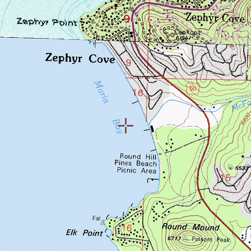 Topographic Map of McFaul Creek, NV