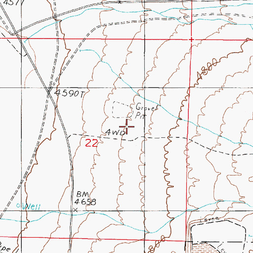 Topographic Map of McGery Canyon, NV