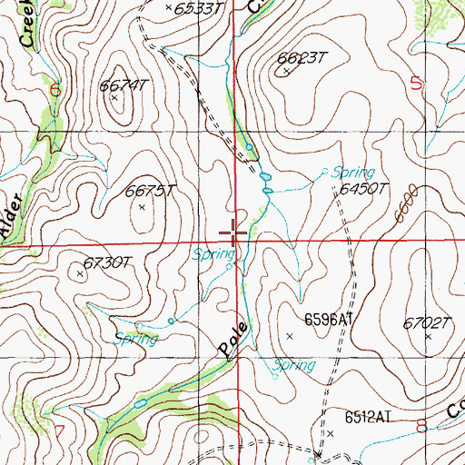 Topographic Map of McKenzie Ranch, NV