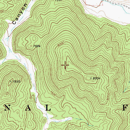 Topographic Map of McKinney Mountains, NV