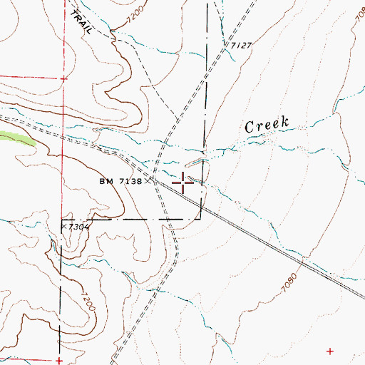 Topographic Map of Meadow Canyon, NV