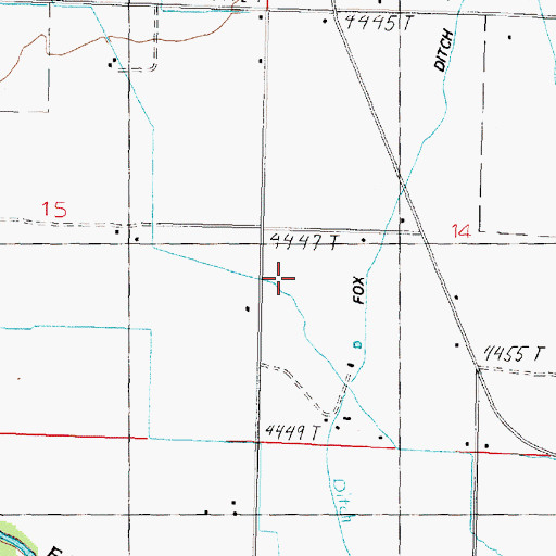 Topographic Map of Mickey Ditch, NV