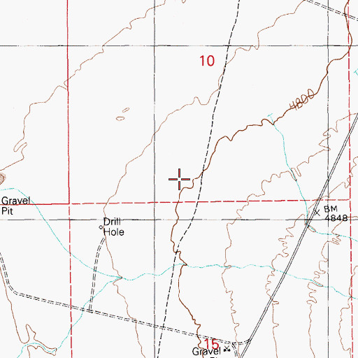 Topographic Map of Midland Trail, NV