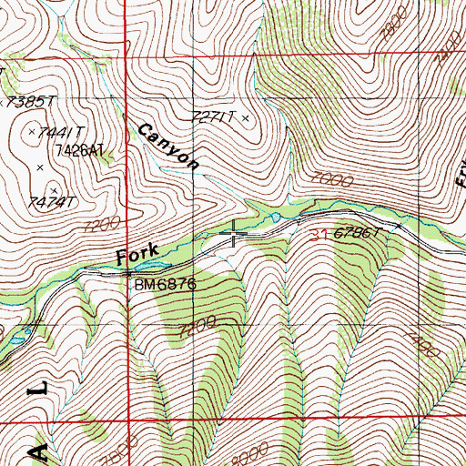 Topographic Map of Mikes Canyon, NV