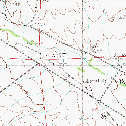 Topographic Map of Mill Creek, NV
