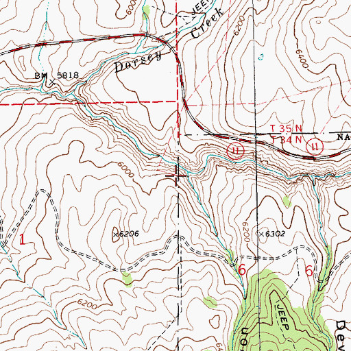 Topographic Map of Mineral Spring Canyon, NV