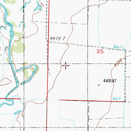 Topographic Map of Missouri Flat, NV
