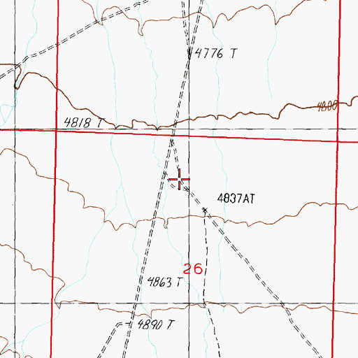 Topographic Map of Missouri Flat Well, NV