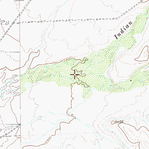 Topographic Map of Mitchell Creek, NV