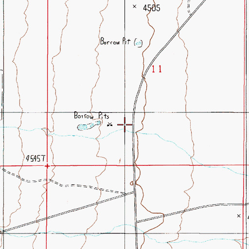 Topographic Map of Morey Creek, NV