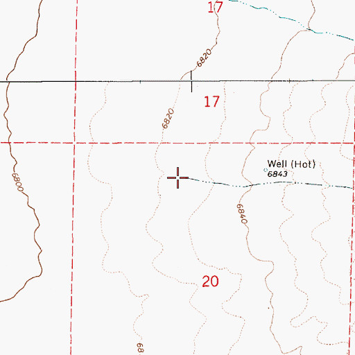Topographic Map of Morgan Creek, NV