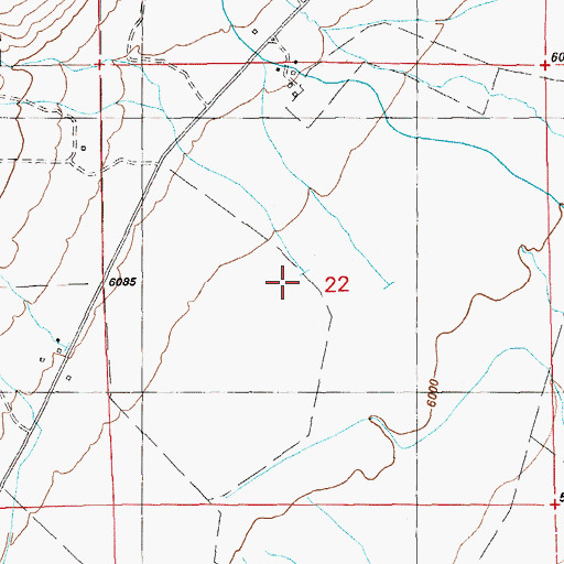 Topographic Map of Mose Creek, NV