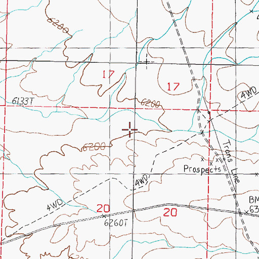 Topographic Map of Mud Spring Canyon, NV