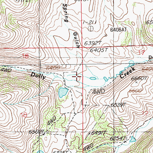 Topographic Map of Mud Spring Gulch, NV
