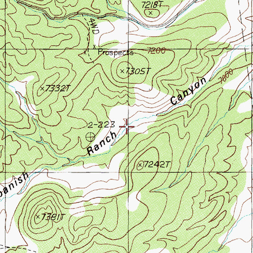 Topographic Map of Mudhole Spring (historical), NV