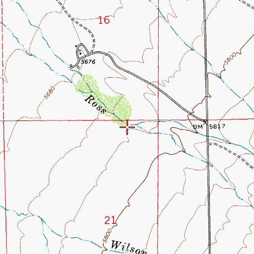 Topographic Map of Murphy Creek, NV