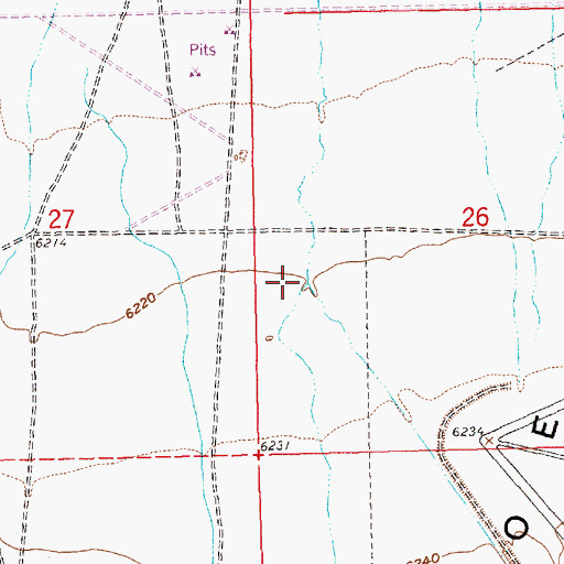 Topographic Map of Murry Creek, NV