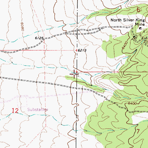 Topographic Map of New York Canyon, NV