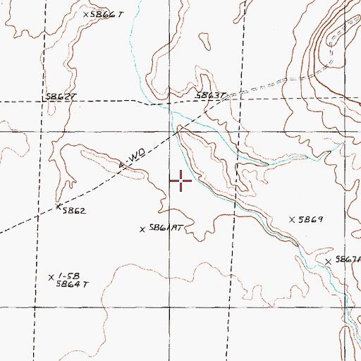 Topographic Map of Newark Valley, NV