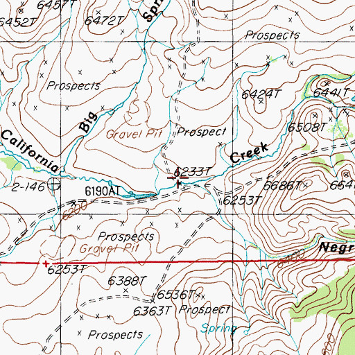 Topographic Map of Negro George Draw, NV