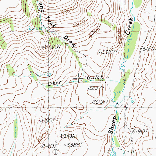 Topographic Map of Nip and Tuck Draw, NV