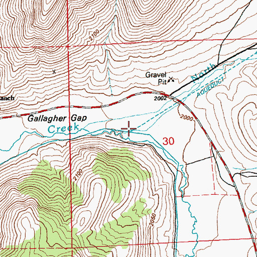 Topographic Map of North Creek, NV