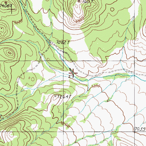 Topographic Map of North Fork Allison Creek, NV