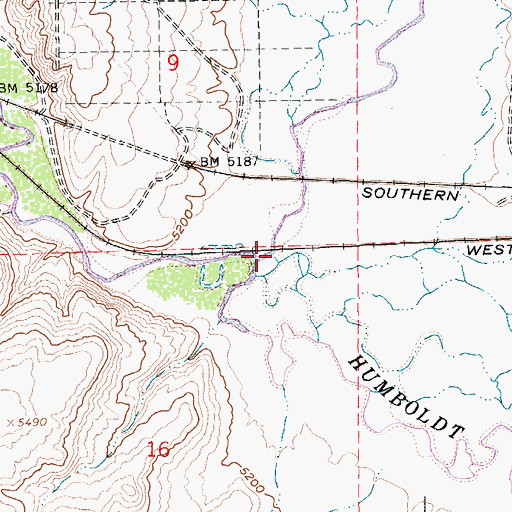 Topographic Map of North Fork Humboldt River, NV